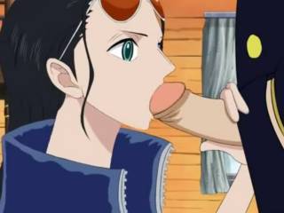 Boa Hancock suce une queue dans One Piece hentai