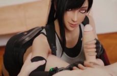Tifa Blowjob and Handjob - Final Fantasy 7 Remake hentai