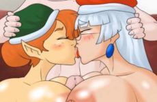 Xmas Hentai Game - Ep9 : Tinker et Mere Noel baisent à trois