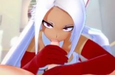 Mirko vous offre sa chatte pur Noël (hentai 3D)