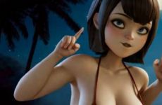 Mavis Dracula remue ses gros seins par IA