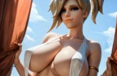 Mercy sexy dans Overwatch par intelligence artificielle
