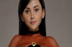 Cameltoe par IA avec Violet Parr des Indestructibles