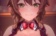 Animation sexy avec cette nana aux gros seins