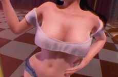 Scène sexy dans le jeu vidéo Dead or Alive 5