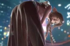 Aerith Gainsborough en robe transparente dans FF7R