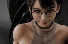 Eve de Stellar Blade aux formes généreuses par IA