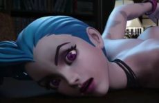 Jinx s'amuse avec un dildo dans une vidéo ecchi 3D