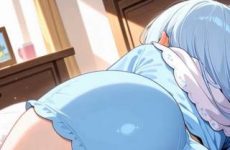 Coquine en pyjamas nous allume par IA