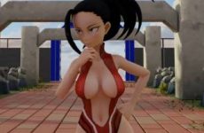 Momo Yaoyorozu danse sexy dans My Hero Academia