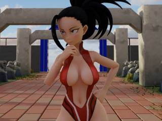 Momo Yaoyorozu danse sexy dans My Hero Academia