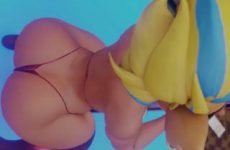 Tawna Bandicoot twerk en string dans un ecchi 3D