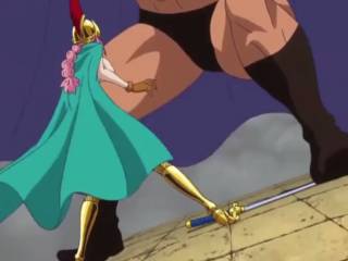 Une scène de One Piece éditée version ecchi