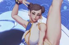 Chun-li en string dans Street Fighter VI version ecchi