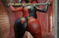 Harley Quinn twerk dans sa combinaison moulante 3D