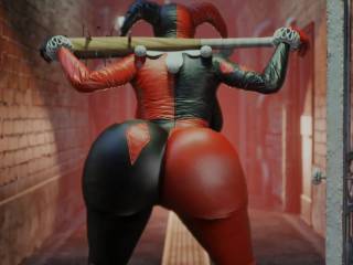 Harley Quinn twerk dans sa combinaison moulante 3D