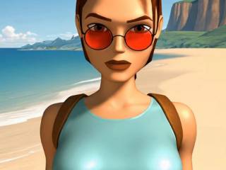 Lara Croft classique par intelligence artificielle