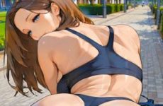 Une jolie cycliste en string sexy nous régale par IA