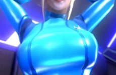 Samus Aran en Zero Suit sexy dans Metroid ecchi