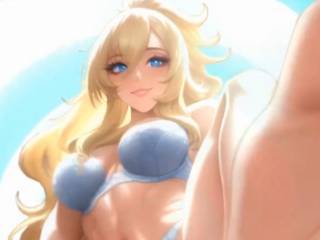 Cette jolie blonde fait plaisir aux fétichistes des pieds