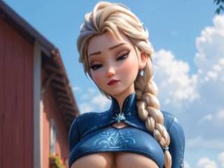 Elsa de Frozen dans une tenue beaucoup trop sexy