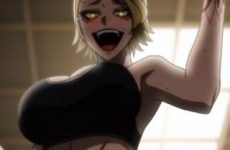 Scènes ecchi avec Kuina Sazanami dans Tougen Anki