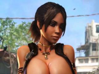 Sheva Alomar exhibe ses gros seins et ses fesses