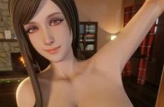 Tifa Lockhart de FF7 nue aux gros seins en 3D