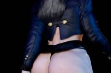 Grosses fesses athlétique en string en ecchi 3D