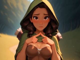 Aventurière très sexy faite par intelligence artificielle