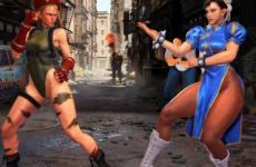 Cammy low kick Chun-li dans Street Fighter VI