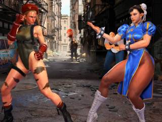 Cammy low kick Chun-li dans Street Fighter VI