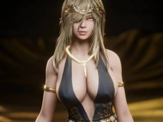 Queen Marika the Eternal de Elden Ring version ecchi