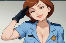 Upskirt d'Elastigirl (Helen Parr) en cosplay de poulette