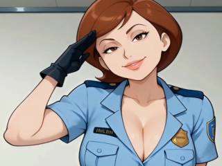 Upskirt d'Elastigirl (Helen Parr) en cosplay de poulette