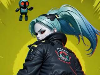 Les fesses de Rebecca de Cyberpunk: Edgerunners