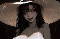 Lady Dimitrescu version manga par intelligence artificielle