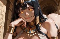 Déesse géante aux gros seins par IA