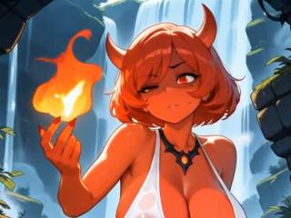 Démone de feu va bien vous allumer par IA