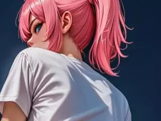 Elle est très sexy avec son petit short par IA