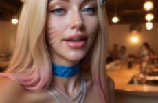 Ahri de League of Legends version réelle ecchi par IA