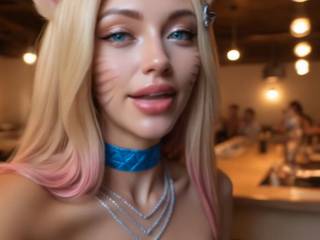 Ahri de League of Legends version réelle ecchi par IA