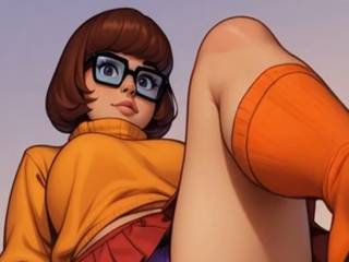 Vera Dinkley montre sa culotte sous sa jupe par IA