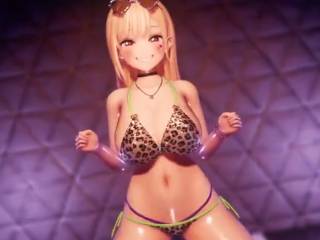 Kitagawa Marin dans une chorégraphie sexy en 3D