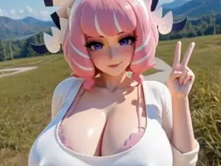 Une fille de manga sexy par IA version réaliste