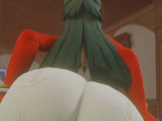 Astra Yao de Z.Z.Z. twerk ses grosses fesses en 3D