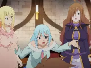 Extraits : KonoSuba (fanservice ecchi compilation)