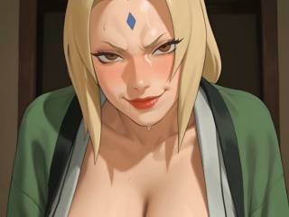 Les gros seins de Tsunade dans Naruto par IA