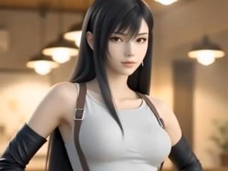 Tifa se déshabille dans Final Fantasy VII Rebirth en IA
