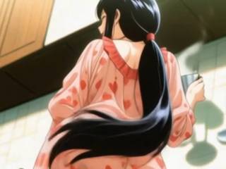 Elle remue ses grosses fesses en cuisinant par IA